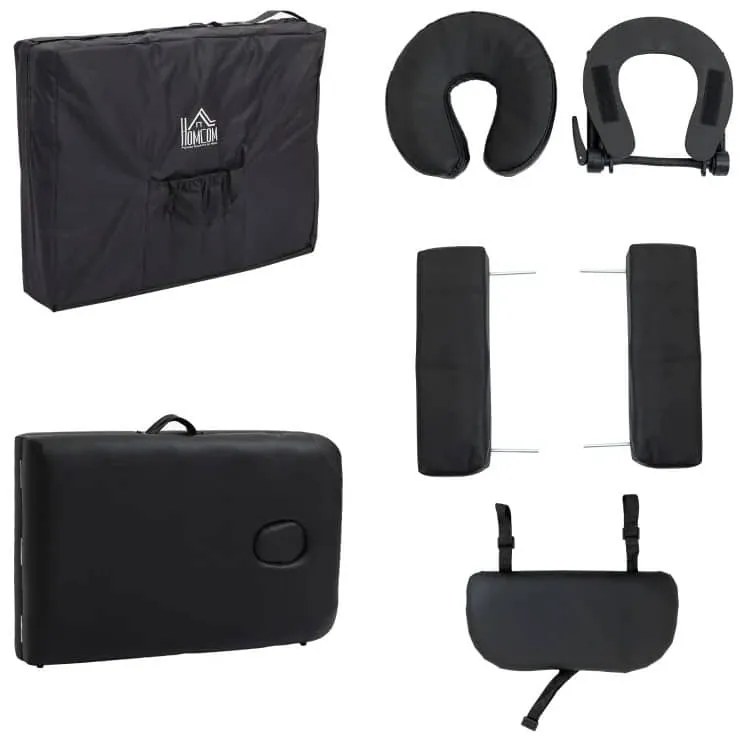 Marquesa Massage  Dobrável ´- Preto - Design Moderno