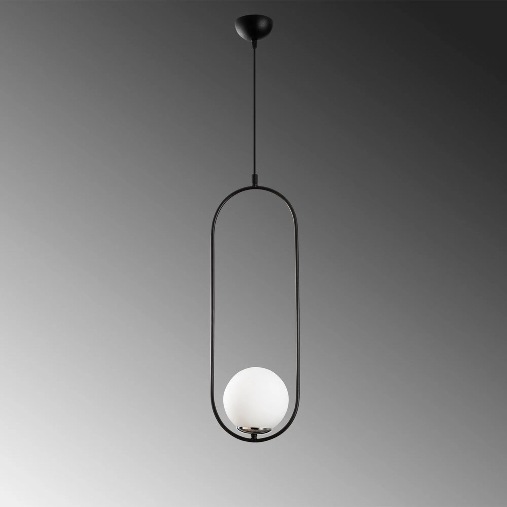Chandelier Mudoni – Preto e Branco – 20 x 15 cm
