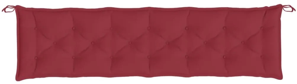 Almofadões banco jardim 2 pcs tecido oxford vermelho tinto