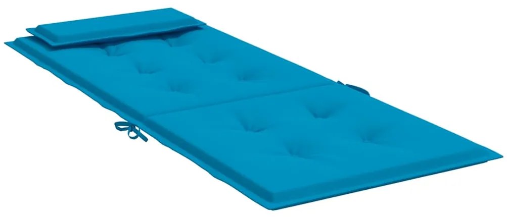 Almofadões cadeira encosto alto 6 pcs tecido oxford azul-claro