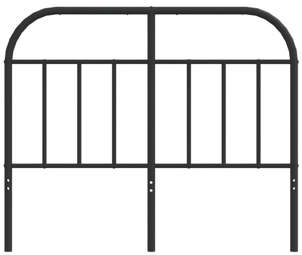 Cabeceira de cama 120 cm metal preto