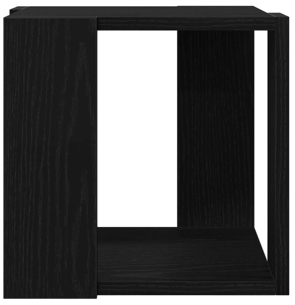 Mesa de Centro Carvalho Preto MDF 32 x 32 x 30 cm Simples