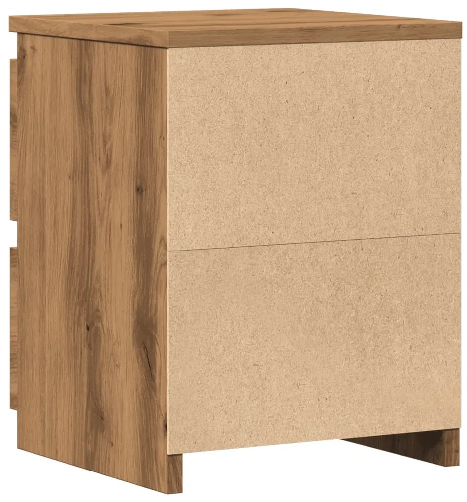 Mesa cabeceira 30x30x40 cm derivados madeira carvalho artisiano