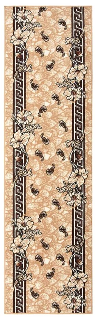 vidaXL Passadeira 100x400 cm polipropileno bege