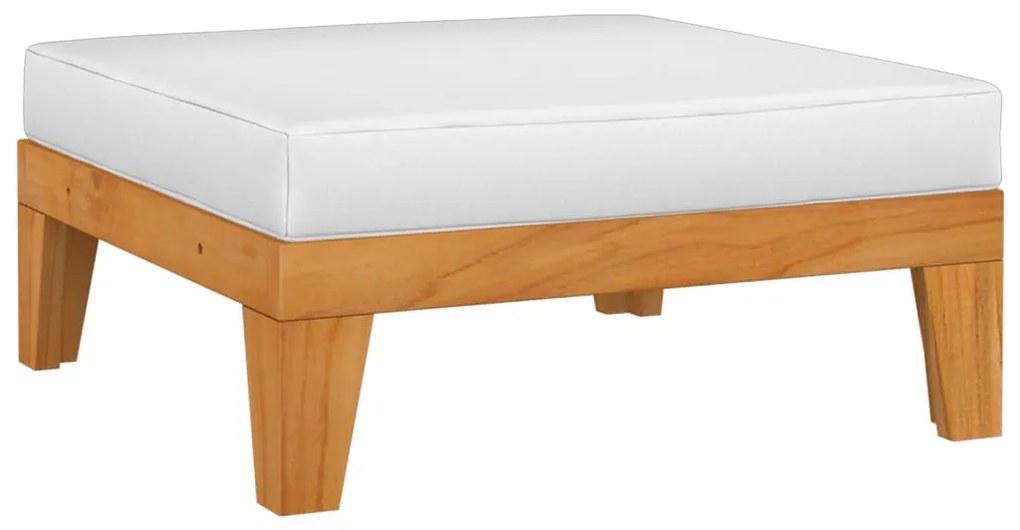 12 pcs conjunto lounge de jardim c/ almofadões acácia maciça