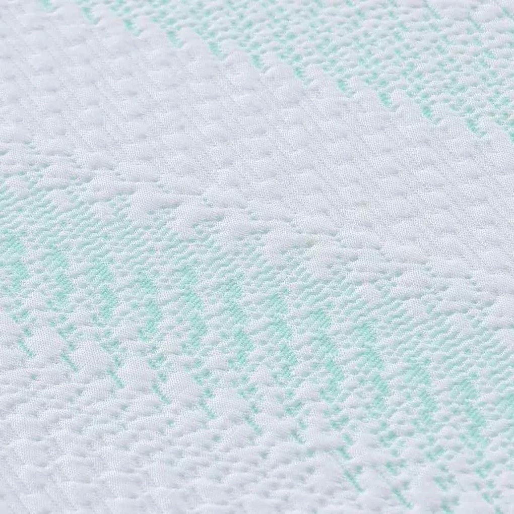 Protetores de Colchão Branco e Verde 140 x 190 cm
