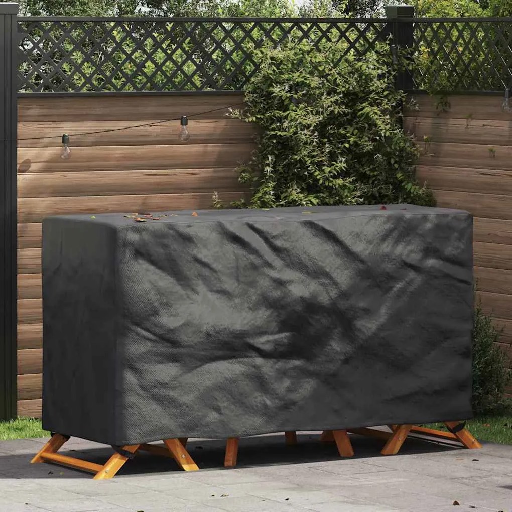 vidaXL Capa para móveis de exterior Preto 180 x 70 x 90 cm 210D