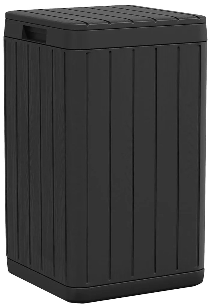 Caixote do lixo de exterior 38x38x65 cm PP antracite