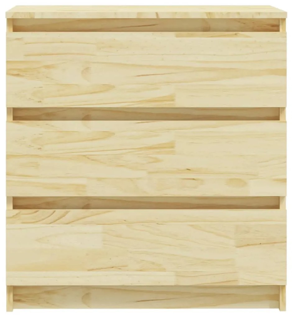 Mesa de cabeceira 60x36x64 cm madeira de pinho maciça