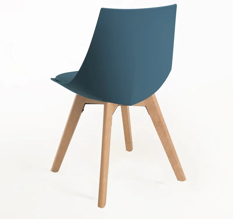 Pack 4 Cadeiras Blok - Verde-azulado