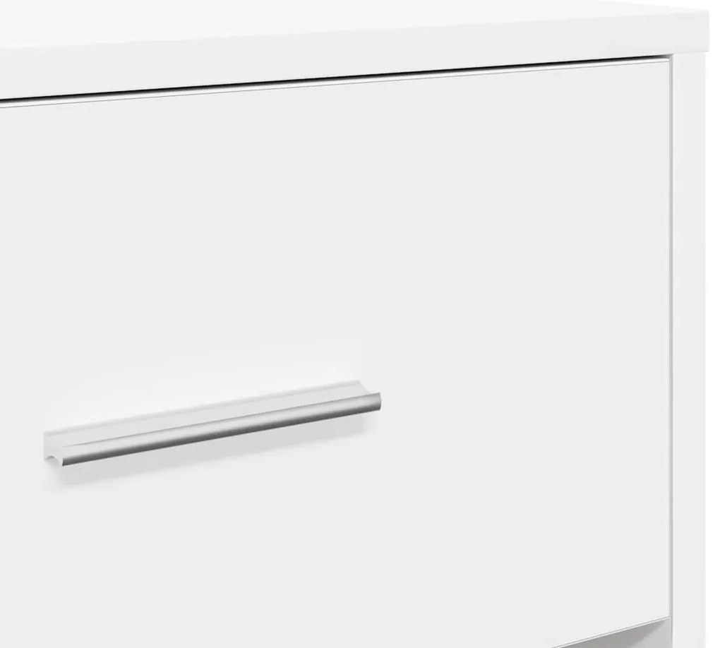 Mesas de cabeceira 2 pcs com gaveta 40x34x50 cm branco