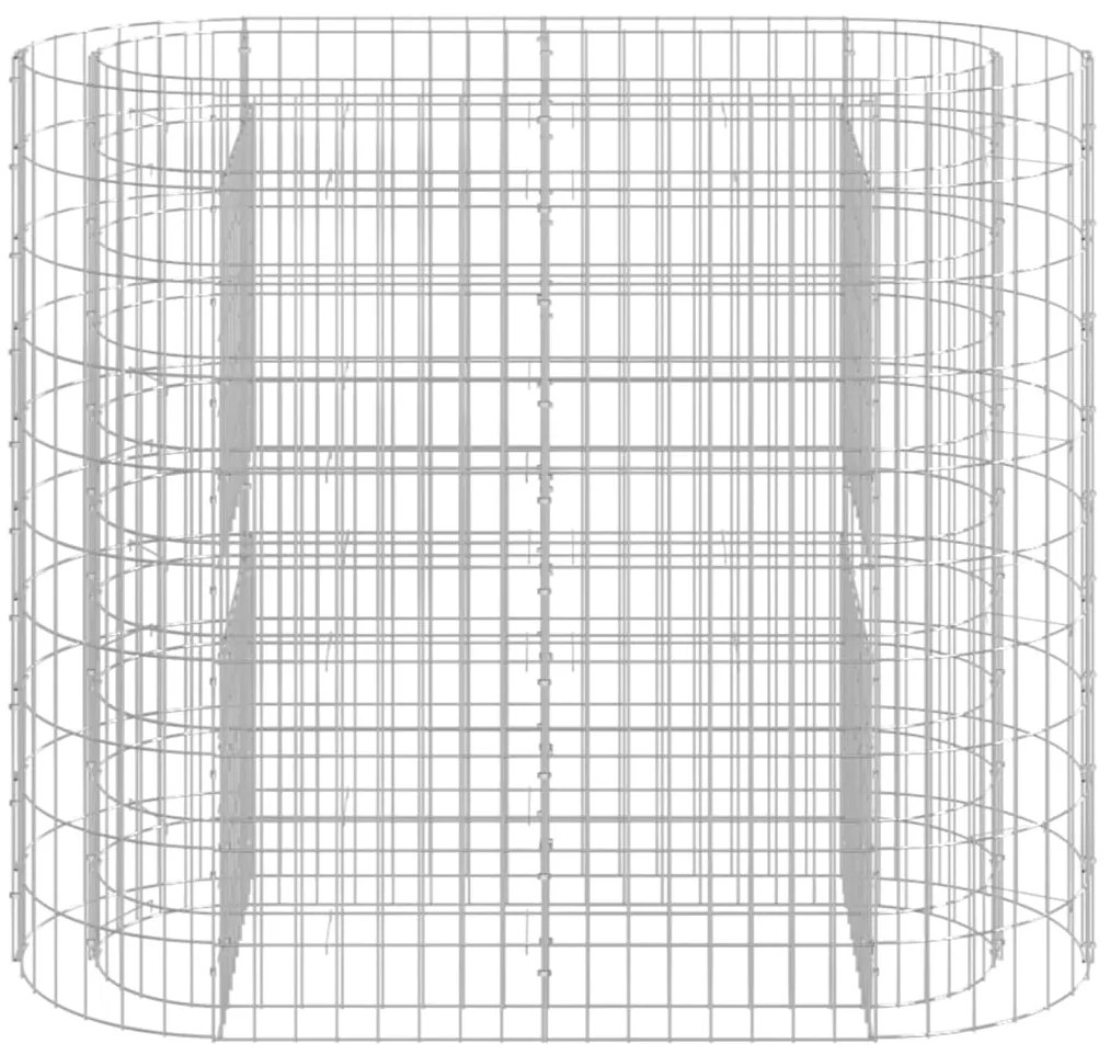 Canteiro elevado/cesto gabião 120x50x100 cm ferro galvanizado