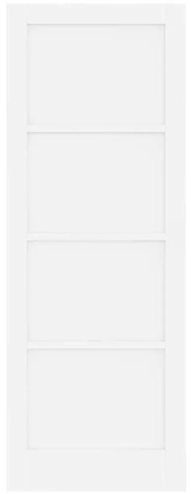 Porta Interna "ORKDAL" Branca 78x211x4 cm Porta de Madeira Sólida de P