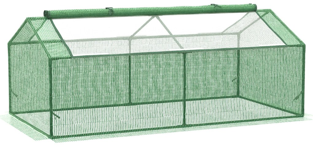Mini Estufa de Jardim – 180x90x70 cm | Estrutura Metálica e Cobertura