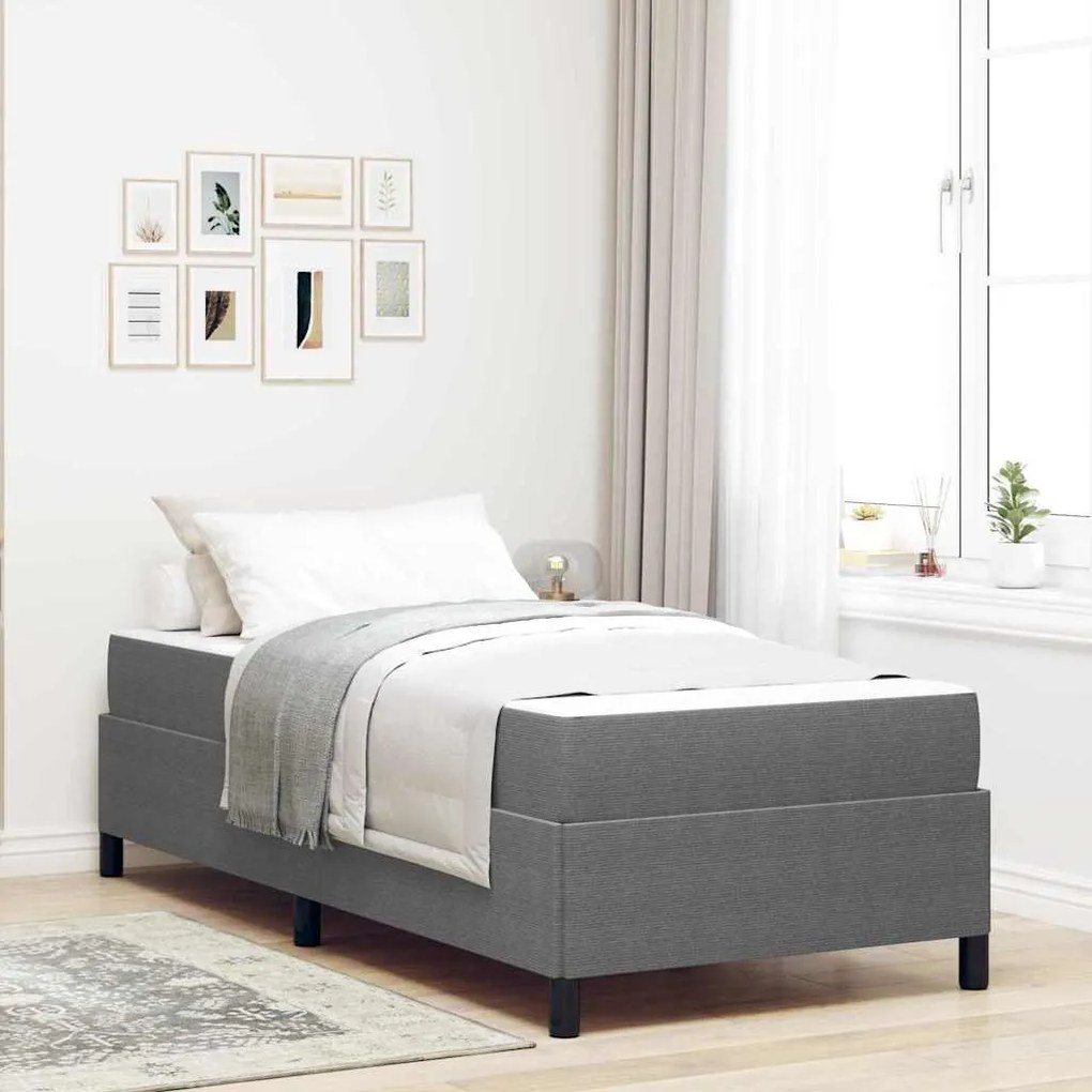 vidaXL Estrutura da Cama Cinzento-claro 90 x 200 cm