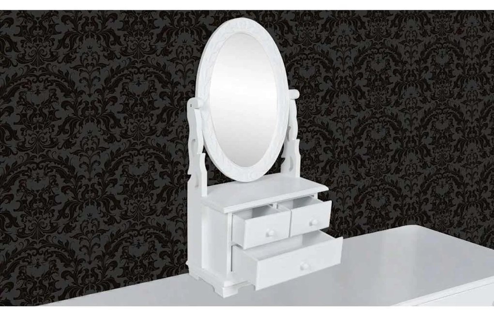 Toucador com espelho oval
