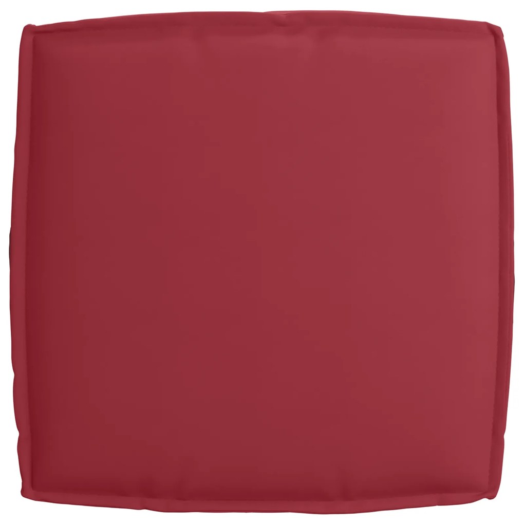 Almofada de Palete para Assento Bordô 60x60x12 cm Tecido Oxford