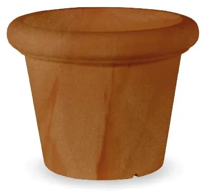 Vaso de flores colorido redondo Polietileno CASA, JARDIM, RESTAURANTE, BAR RUSTIC PINK 75 (ø75 x 59cm) - Terracota