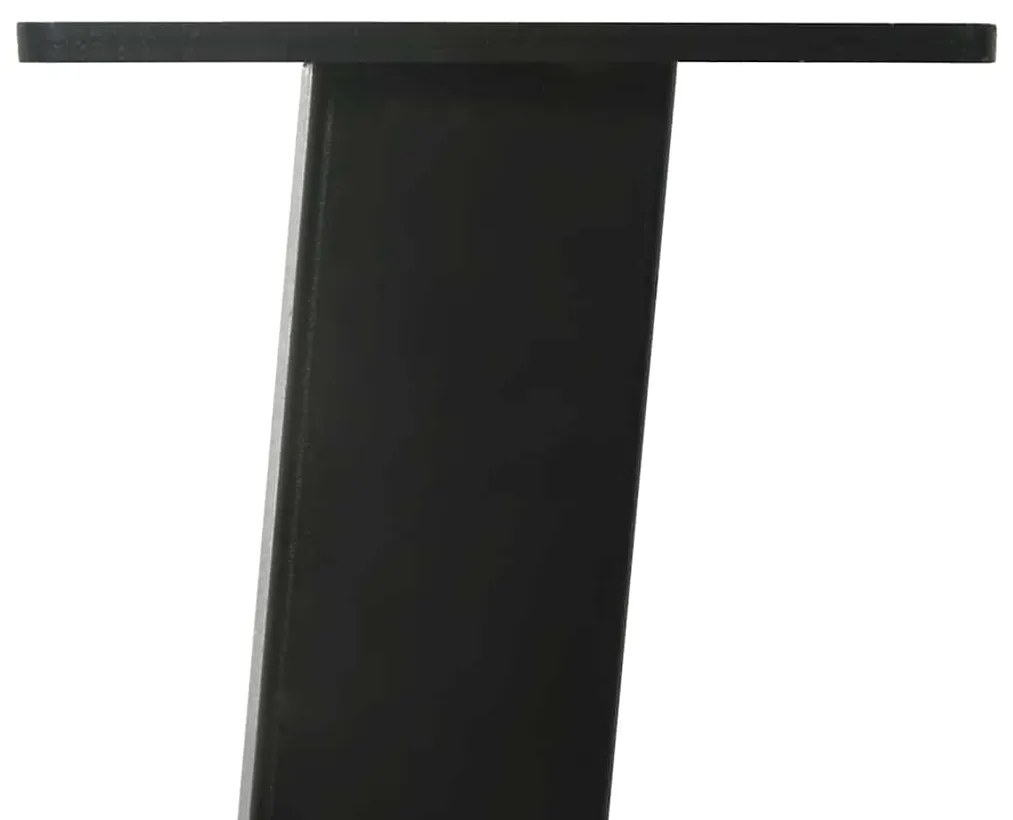 Pés de mesa de console 4 peças, preto, 72 cm, aço