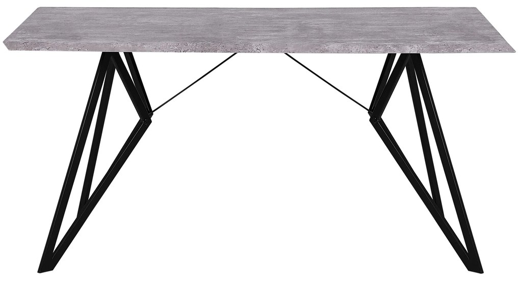 Mesa de jantar com efeito de betão 160 x 90 cm BUSCOT Beliani