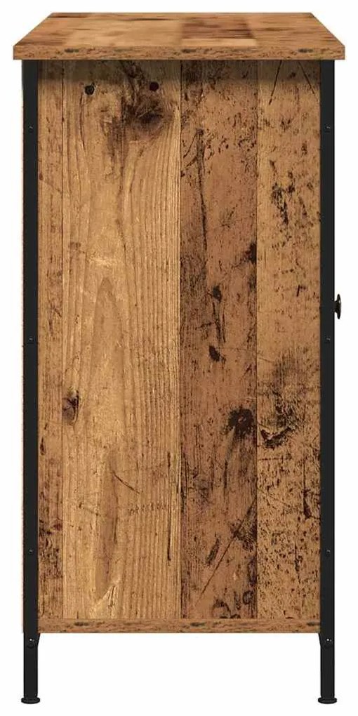 Buffet VidaXL de Madeira Antiga 100x35x70 cm em Madeira Ingeneriada e