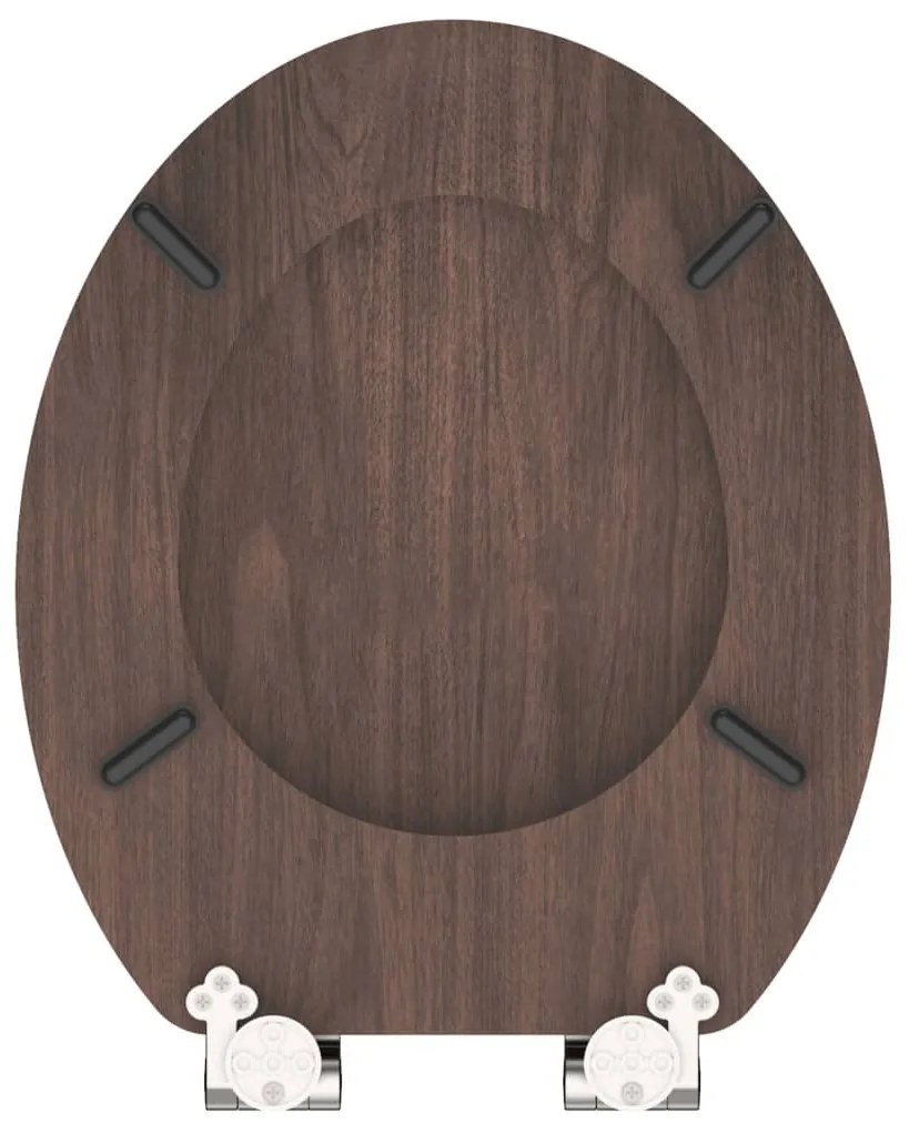 SCHÜTTE Assento de sanita com fecho suave DARK WOOD MDF
