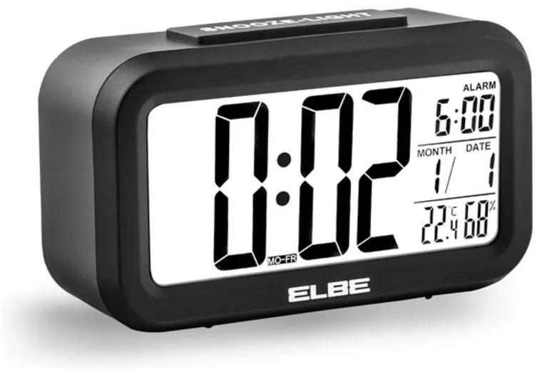 Relógio-Despertador ELBE RD-668 LCD 4,4" Preto