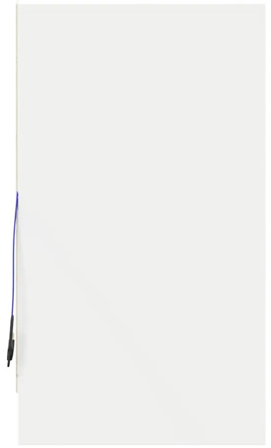 Aparador c/ luzes LED 72x34x61 cm derivados de madeira branco