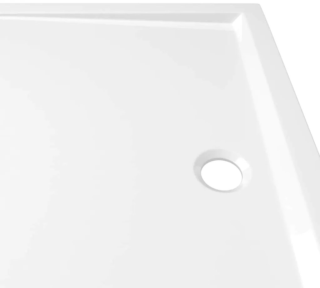 Base de chuveiro retangular 70x100 cm ABS branco
