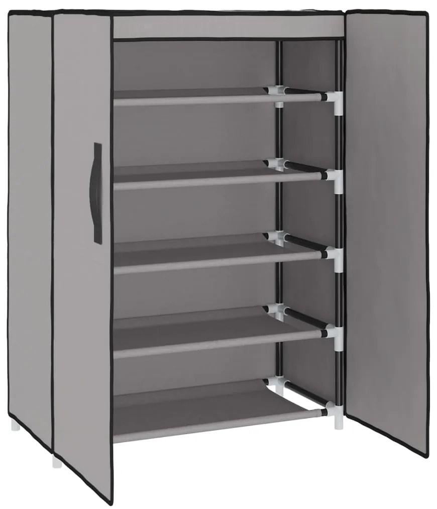Sapateira 60x28x90 cm tecido cinzento