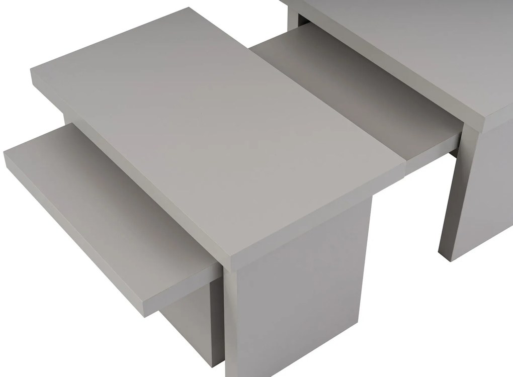 Mesa de Centro "Sanctuary" – Cinzento, 110x45x41,5 cm, Design Acolhedo