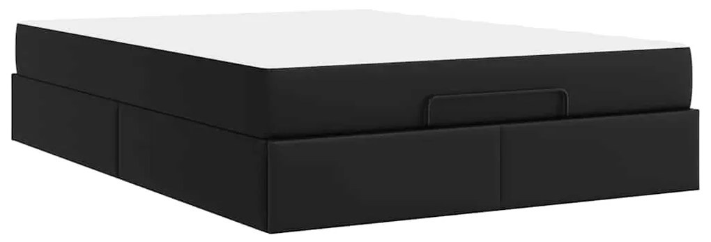 Estrutura de cama com colchão Outros Preto 160 x 200 cm