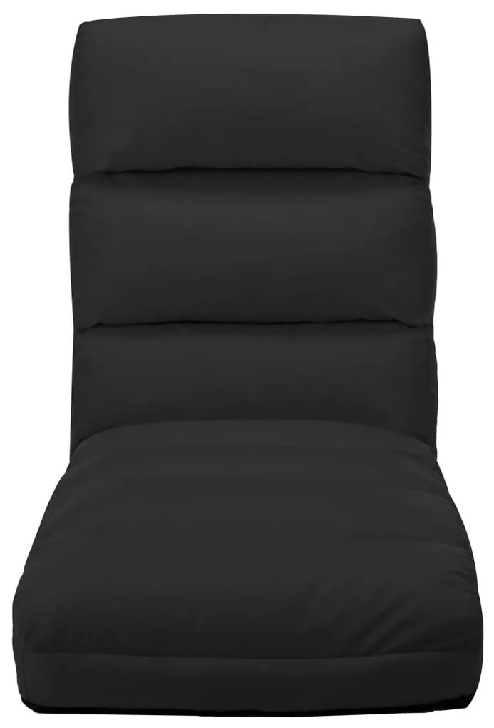 Colchão dobrável couro artificial preto
