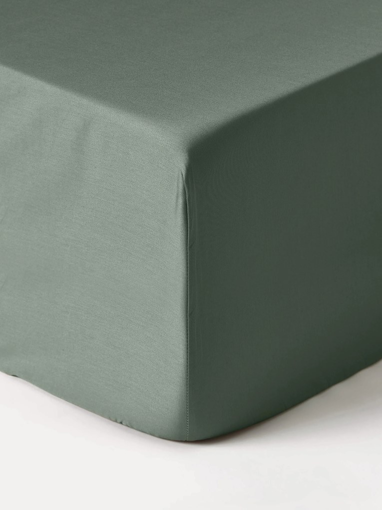 Lençol elástico em cetim de algodão para cama divã Premium