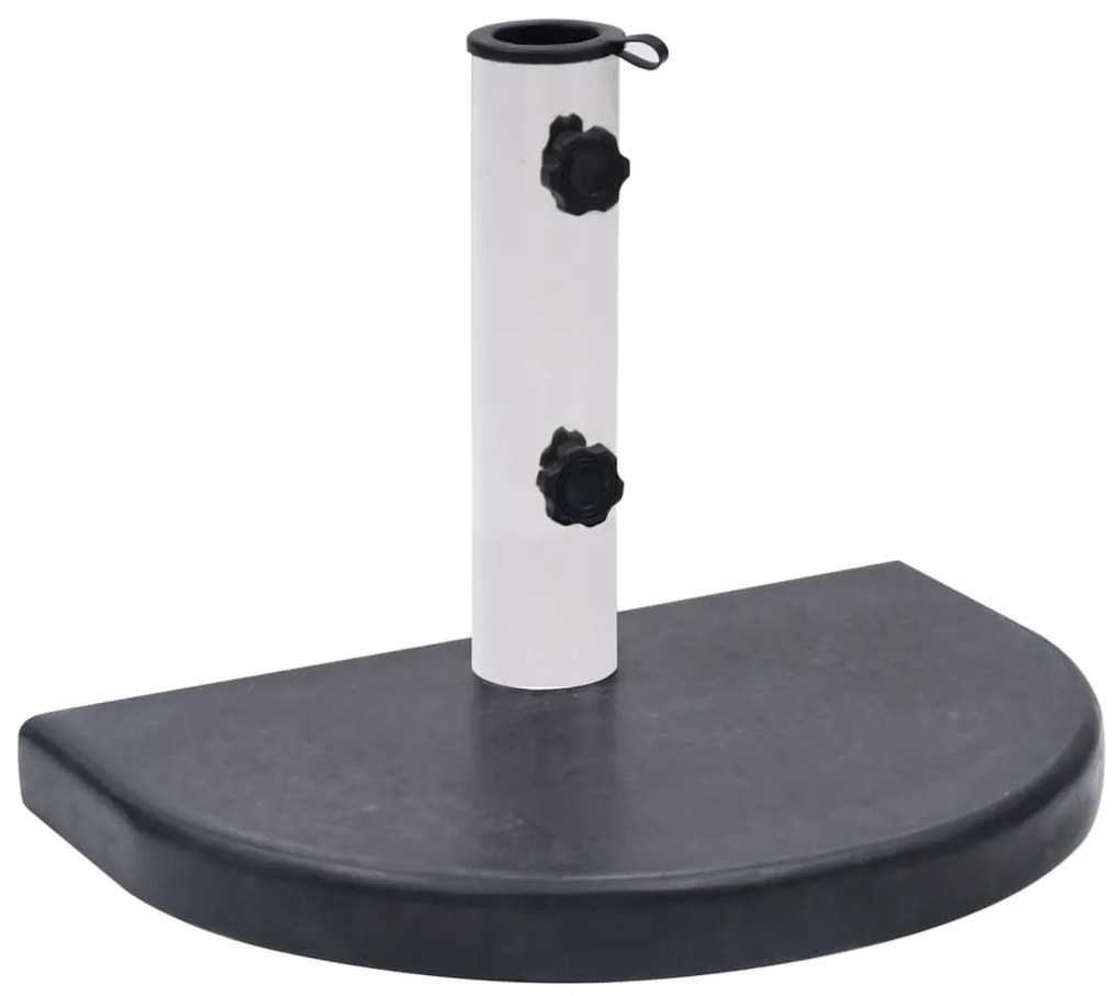 vidaXL Base para guarda-sol 40x28x4 cm granito preto