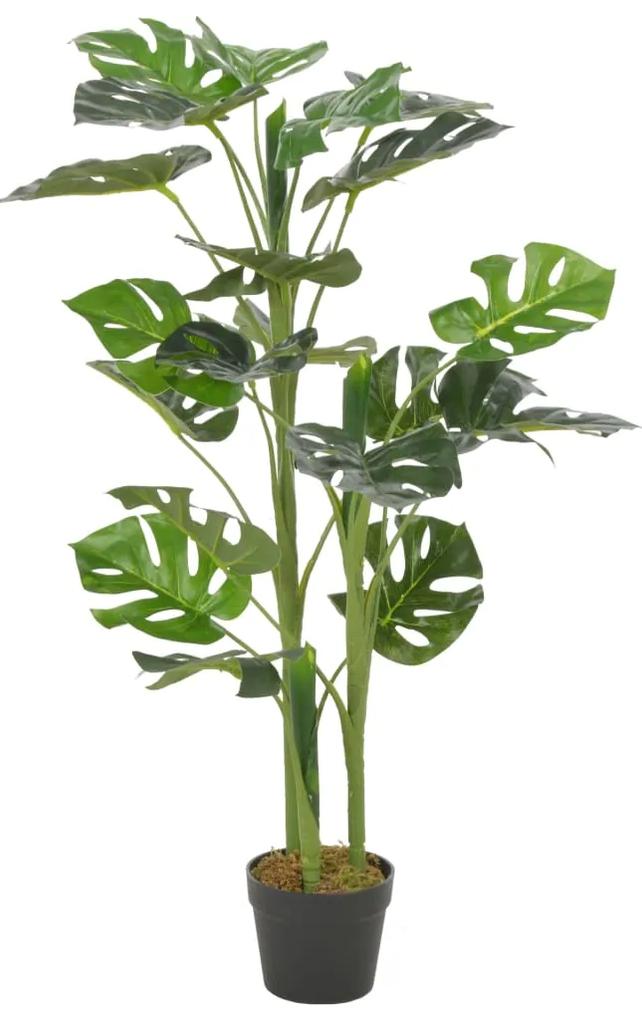280182 vidaXL Planta costela-de-adão artificial com vaso 100 cm verde