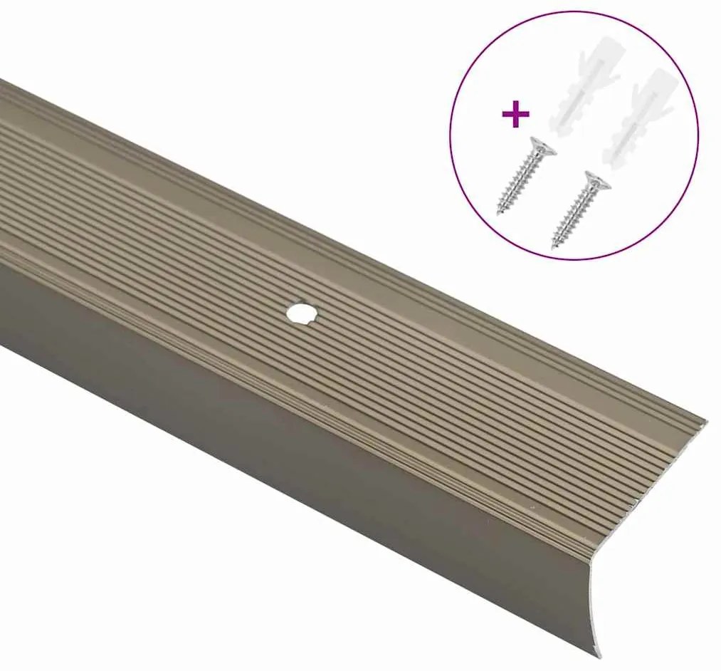 Perfis para degraus 30 pcs champanhe 67 cm Alumínio