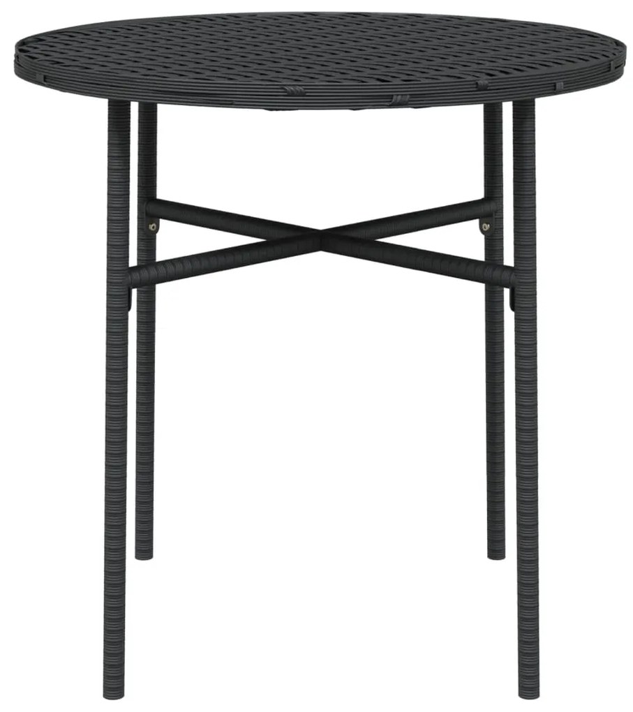 Mesa de centro 45 cm vime PE preto