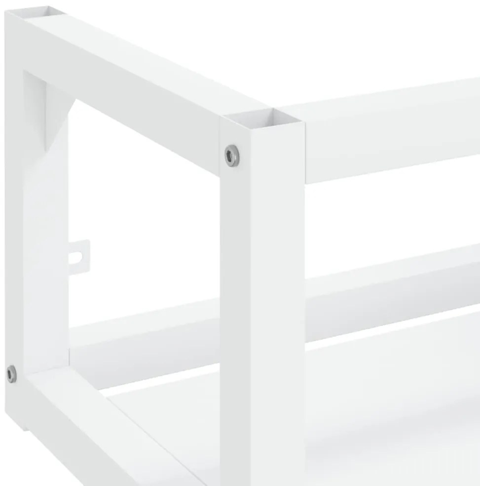 Estrutura de parede p/ lavatório ferro 79x38x31cm branco