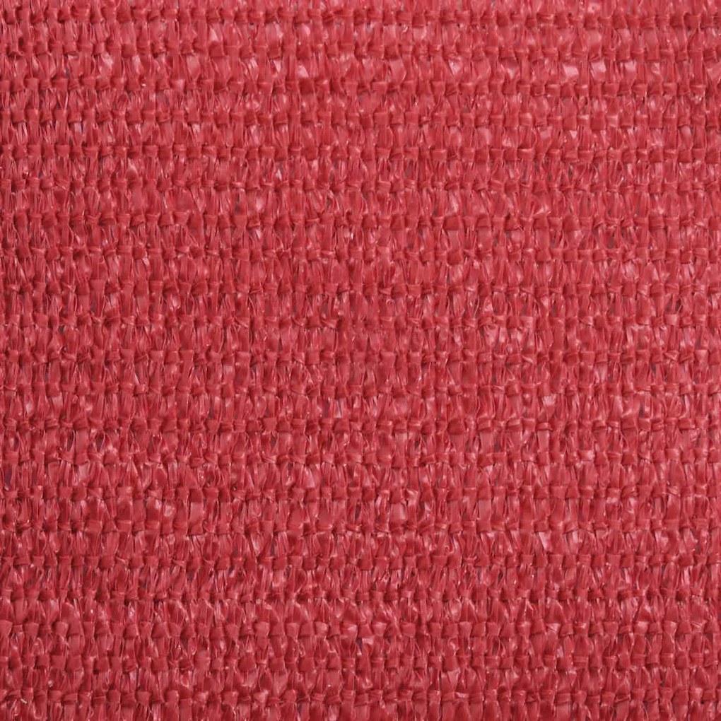 Para-sol estilo vela 160 g/m² 3x5 m PEAD vermelho