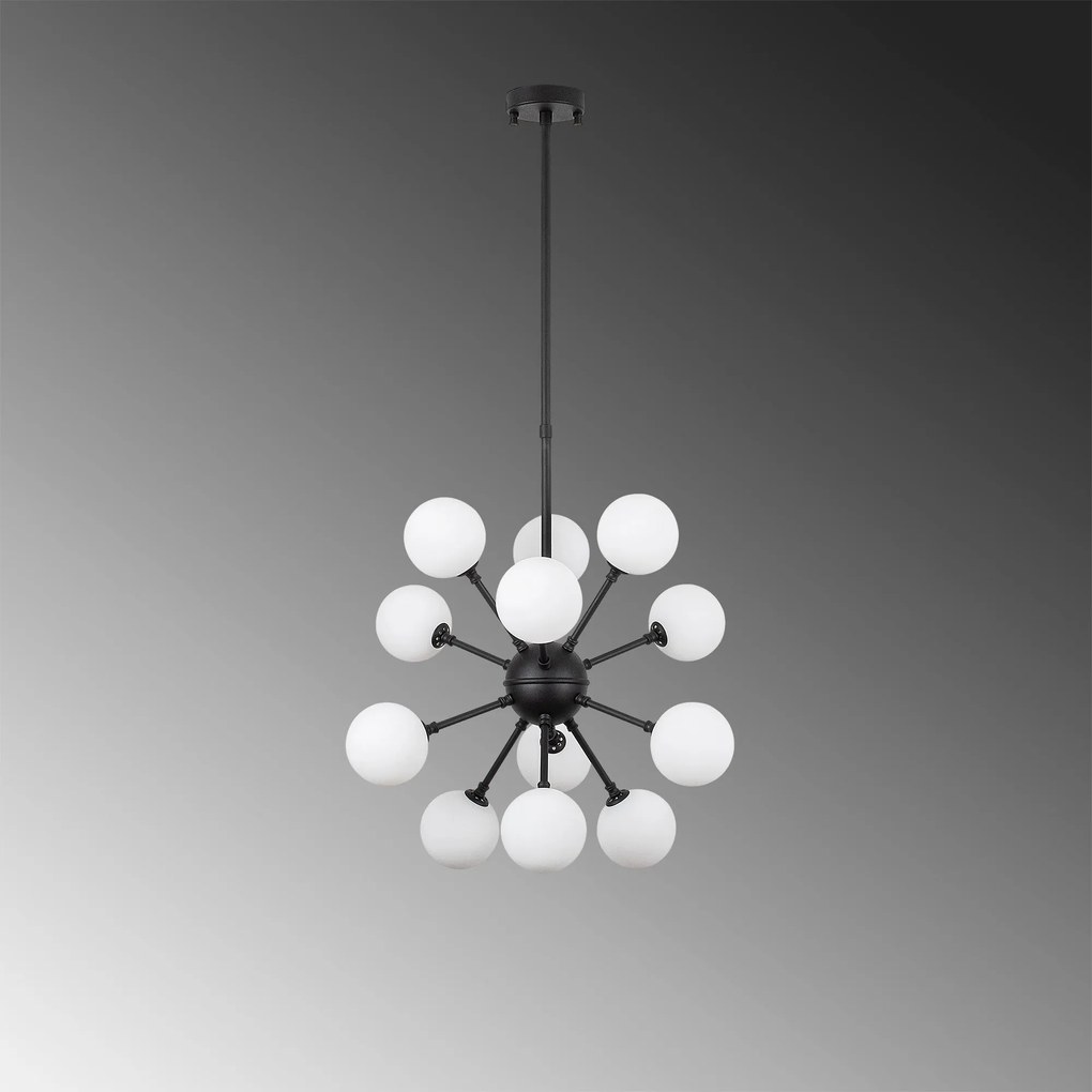 Candeeiro Suspenso Cavud – Preto – 52 x 52 x 53 cm