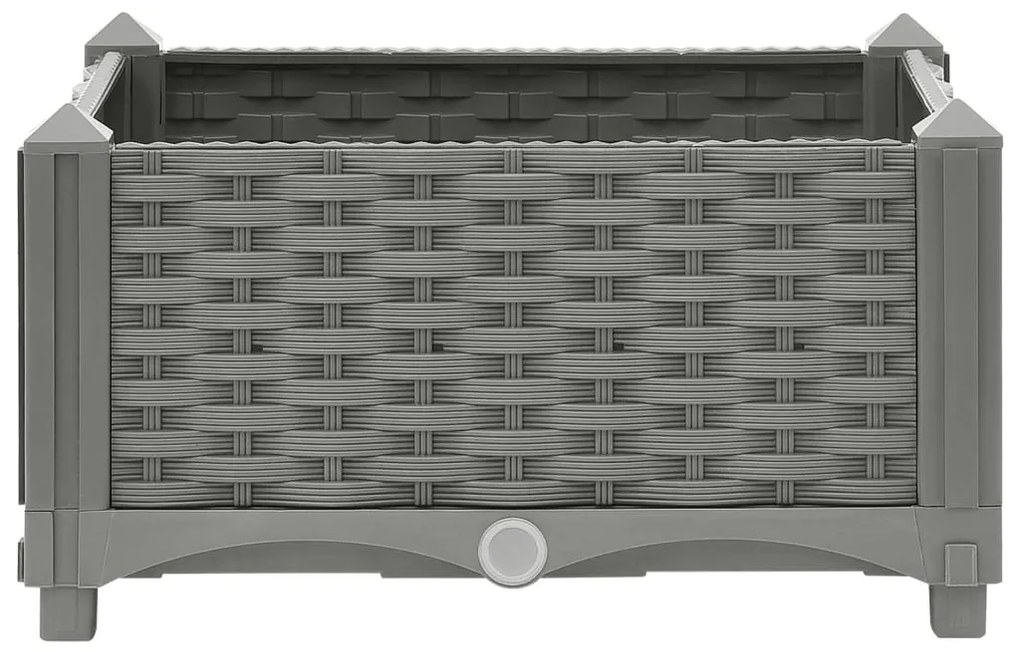 Canteiro elevado 40x40x23 cm polipropileno