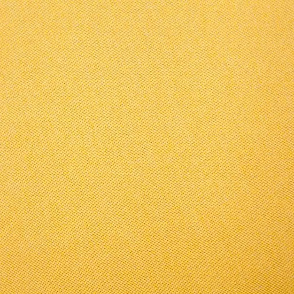 Sofá de 3 lugares em tecido amarelo