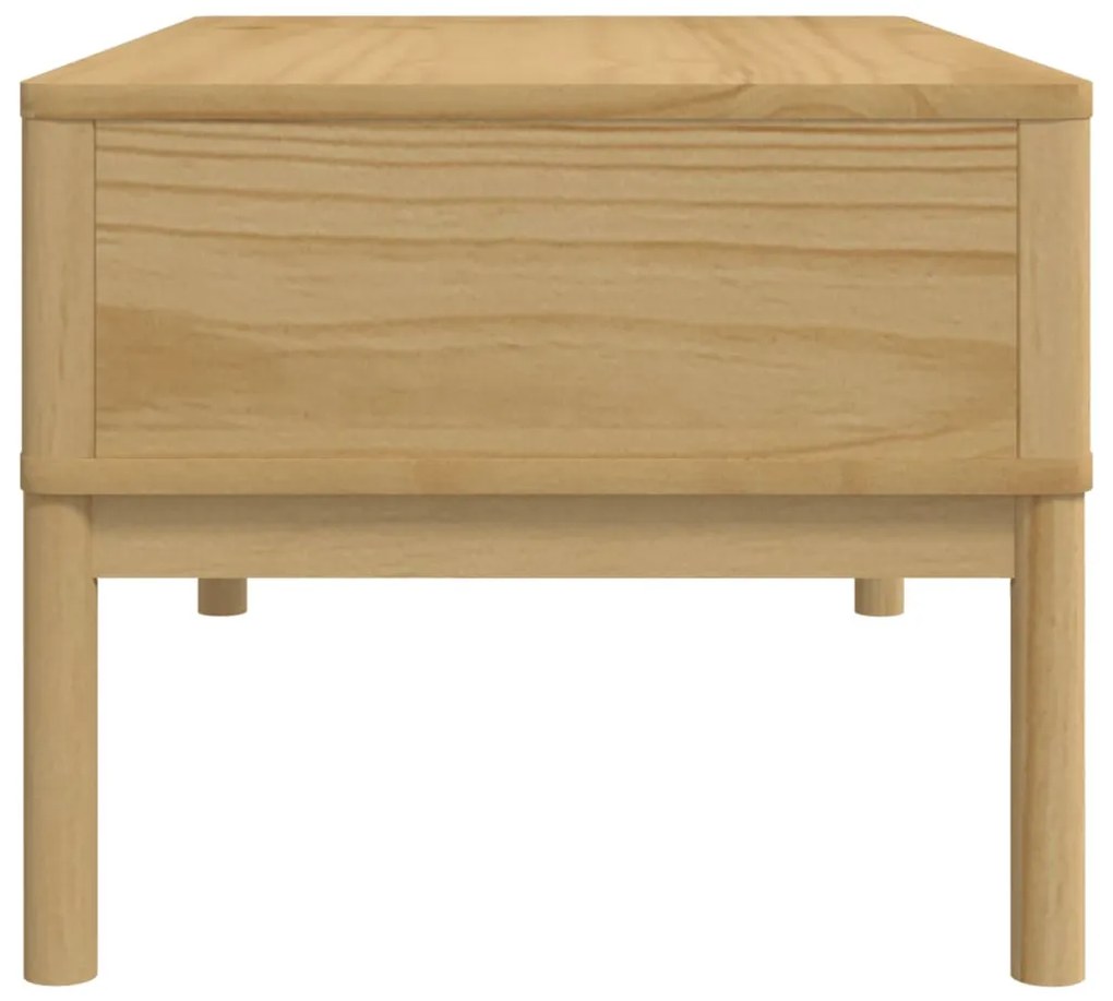 Mesa de centro FLORO 99x55,5x45 cm pinho maciço castanho mel