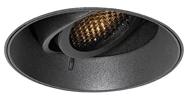 Foco embutido moderno preto GU10 redondo sem moldura - Oneon Honey