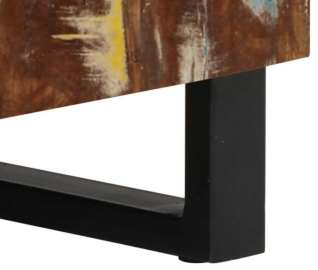 Móvel de lavatório 62x33x58 cm madeira recuperada e derivados