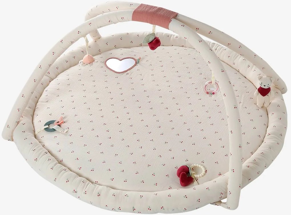 Tapete de atividades evolutivo, com arcos e rebordo, da BABYLON vermelho