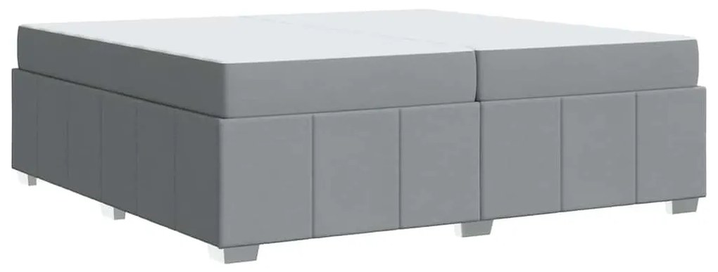Estrutura da Cama Cinzento-claro 200 x 200 cm tecido