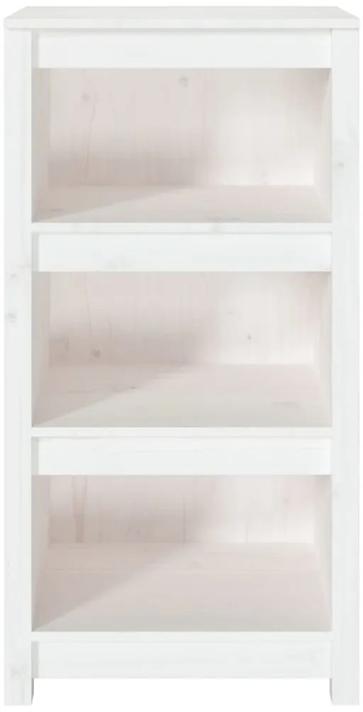 Estante 50x35x97 cm madeira de pinho maciça branco