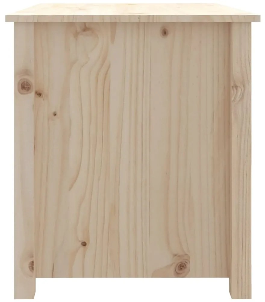 Mesa de centro 71x49x55 cm madeira de pinho maciça